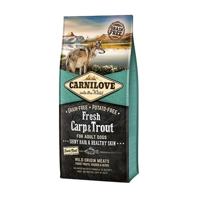 CARNILOVE Hondenvoer Fresh Carp / Trout 12 kg – Graanvrij