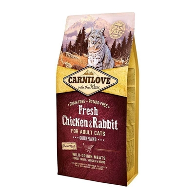 CARNILOVE kattenvoer Fresh Chicken/Rabbit 6 kg – graanvrij