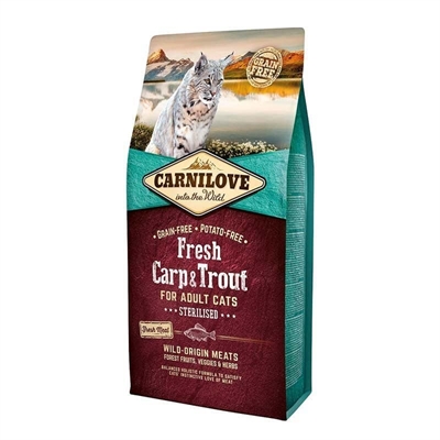 CARNILOVE Katzenfutter Fresh Carp / Trout Sterilised 6 kg - getreidefrei