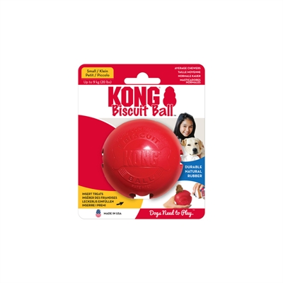 KONG honden speeltje KONG BISCUIT BALL 7×7 cm – rood