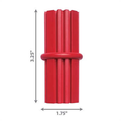 KONG hondenkauwspeeltje DENTAL STICK RUBBER Rood 8,5×4×4 cm – S