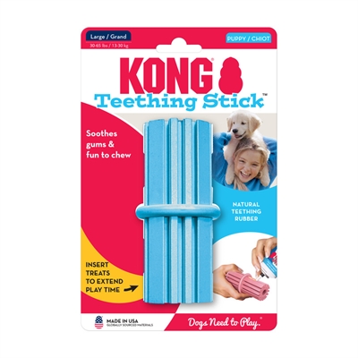 KONG Puppy Kauwstick Roze/Lichtblauw 12×5,5×5,5 cm – Assorti