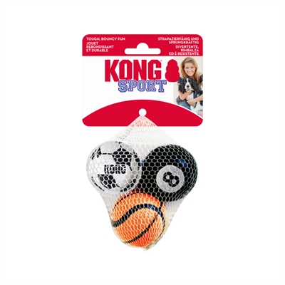 KONG Sport Bal Assorti Ø 5 cm – Voor Grote Honden – Sterk Rubber