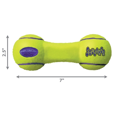 KONG Airdog Dumbel Tennisbal Geel 18×6,5×6,5 cm – Hondenspeeltje