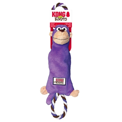 KONG honden speelgoed Tugger Knots Monkey Aap 11×9×34,5 cm – Paars