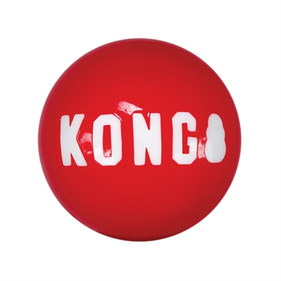 KONG Hondenspeelbal Signature Balls M 6,5×6,5 cm – Rood