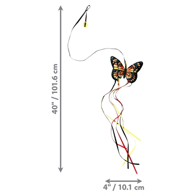 KONG Kattenhengel Vlinder Assorti 14×2,5×101,5 cm – Kleurrijk