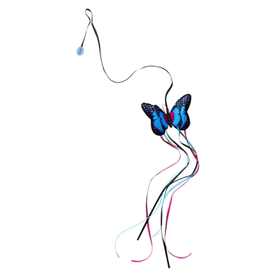 KONG Kattenhengel Vlinder Assorti 14×2,5×101,5 cm – Kleurrijk