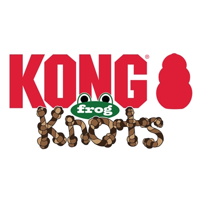 KONG hondenspeeltje KONG KNOTS KIKKER 31,5×9×45,5 cm – Pluche kikker