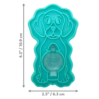 KONG hondenborstel ZoomGroom Bubbles 7×7×11,5 cm – Groen