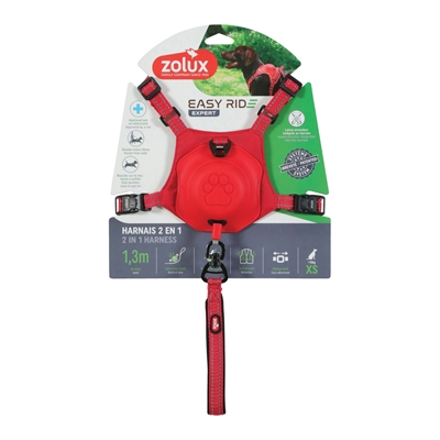<span id="brand" data="zolux"/> EasyRide Hondentuig Rood | XS 26-38x33-43 cm