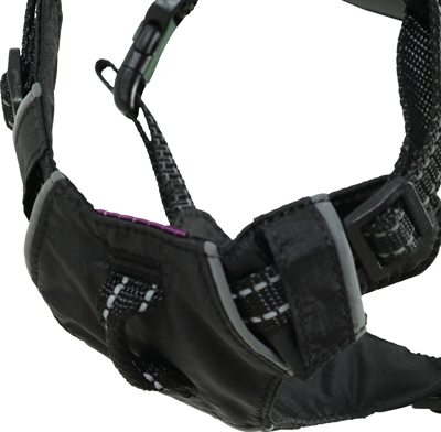 ZOLUX hondentuig Easyride Handsfree uittrekbare riem - Zwart - S (41–54 cm, 5–12 kg)