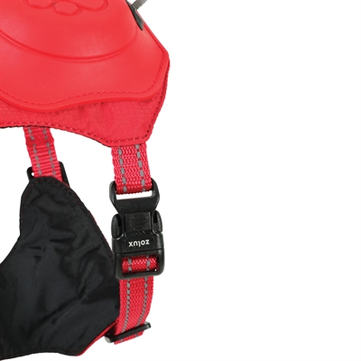 ZOLUX Hondentuig Easyride Handsfree uittrekbare riem en stopsysteem - Rood - S 5-12 kg (41-54 cm)