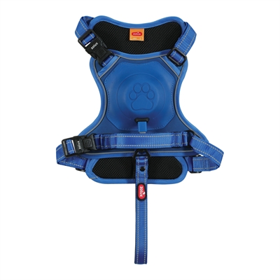 ZOLUX Hondentuig Easyride Handsfree uittrekbare riem, stopsysteem & reflectie - Blauw - M 16-33 kg (55-67 cm)
