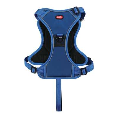 ZOLUX Hondentuig Easyride Handsfree uittrekbare riem, stopsysteem & reflectie - Blauw - M 16-33 kg (55-67 cm)
