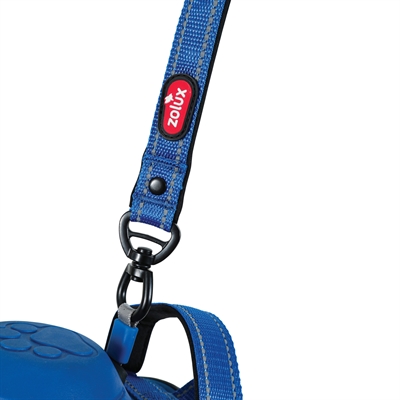ZOLUX Hondentuig Easyride Handsfree uittrekbare riem, stopsysteem & reflectie - Blauw - M 16-33 kg (55-67 cm)