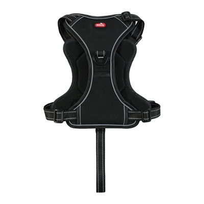 ZOLUX Hondentuig EASYRIDE | handsfree uittrekbare riem - stopsysteem & reflectie - Zwart - L (63-80 cm, 33-55 kg)