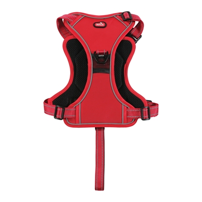 ZOLUX Hondentuig Easyride Handsfree met ingebouwde uittrekbare riem - Rood - L 63–80 cm (33–55 kg)