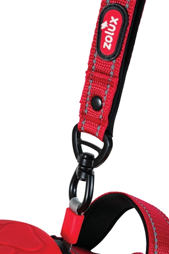 ZOLUX Hondentuig Easyride Handsfree met ingebouwde uittrekbare riem - Rood - L 63–80 cm (33–55 kg)