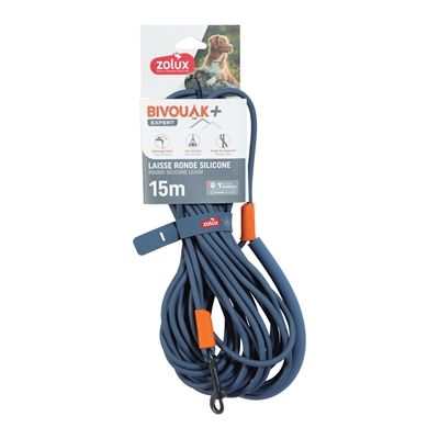 ZOLUX Sleeplijn Bivouak slijtvast siliconen - blauw - 15 m x 0,6 cm