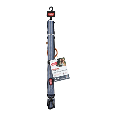 <span id="brand" data="zolux"/> HONDENRIEM TRAININGSRIEM BLAUW | 2 MTR X 3,5 CM