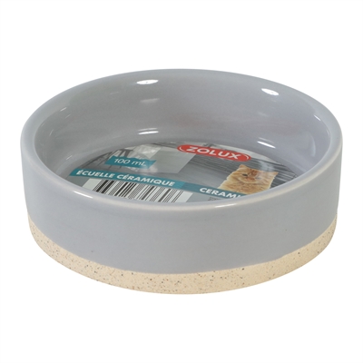 <span id="brand" data="zolux"/> Olaria Voerbak Keramiek Grijs | 10,3 cm, 100 ml