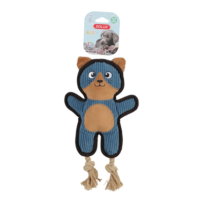 ZOLUX Kattenknuffel Buddy Kat piepend, gerecyclede vulling - Blauw - 20x5x29 cm