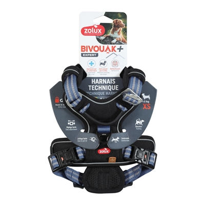 <span id="brand" data="zolux"/> BVK Hondentuig Blauw | XS 25,5-38x33-43 CM