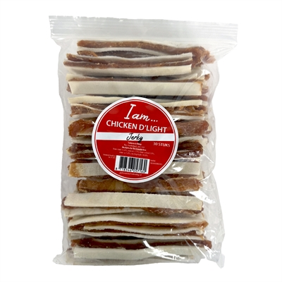 I AM hondenkauwsnack I AM CHICKEN D'LIGHT JERKEY 30 st – kip