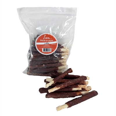 I AM hondensnacks I AM DUCK D'LIGHT LOLLIES 30 ST - Eend & Runderhuid
