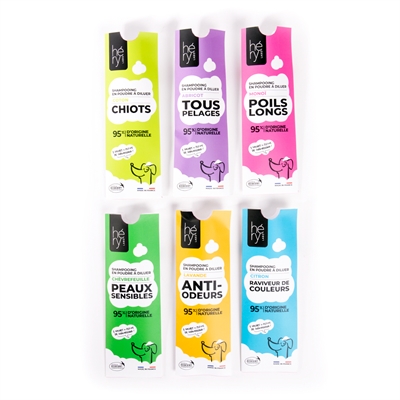 HERY Shampoo Poeder Gekleurde Vachten 25 gr – Citroen