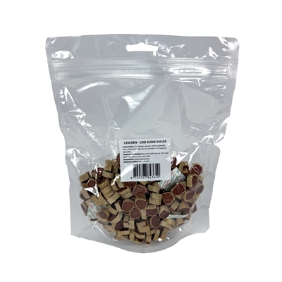 I AM honden snack I AM CHICKEN & CODFISH SUSHI 25×20×6,6 cm – hondensnack