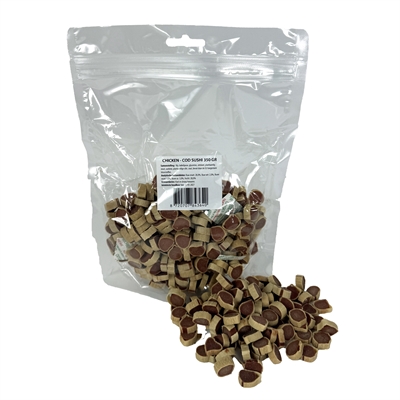 I AM honden snack I AM CHICKEN & CODFISH SUSHI 25×20×6,6 cm – hondensnack