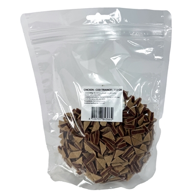 I AM Honden Snack I AM CHICKEN & CODFISH 350 gr – Triangelvorm