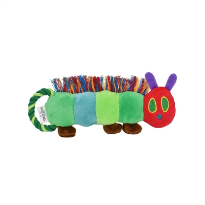 ERIC CARLE Hondenspeeltje Rupsje Nooitgenoeg 23 cm – Pluche met Touw