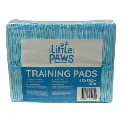 EASYPETS Training Pads LITTLE PAWS 33×45 cm – 100 st – Geurloos