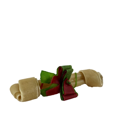 PETSNACK Kerst kauwbot geknoopt 20,5 cm – Naturel