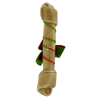 PETSNACK Kerst kauwbot geknoopt 20,5 cm – Naturel