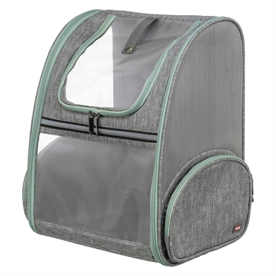 TRIXIE Hondentas Rugtas Chloe Lichtgrijs 39×27×43 cm – Comfortabel en Ventilerend