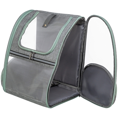 TRIXIE Hondentas Rugtas Chloe Lichtgrijs 39×27×43 cm – Comfortabel en Ventilerend