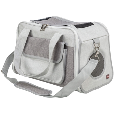 TRIXIE Hondentas Libby Grijs 42×25×27 cm – Comfortabele Draagtas