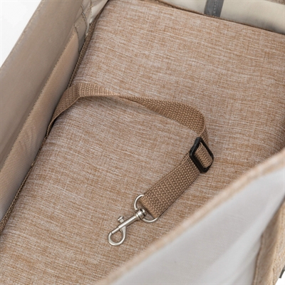 TRIXIE Hondentas Mary Transparant/Zand 53×20×30 cm – Ademend Mesh