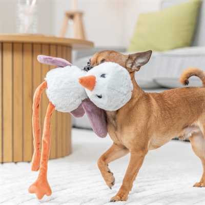 TRIXIE Hondenspeeltje Be Eco Struisvogel | Gerecycled pluche - 41 cm