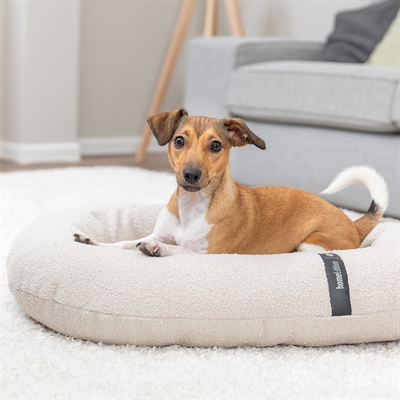 TRIXIE Hondenmand CityStyle Vital Ovaal - Orthopedische vulling met memory-effect | Wasbare hoes & slipvaste onderkant - Crème - 95x80 cm