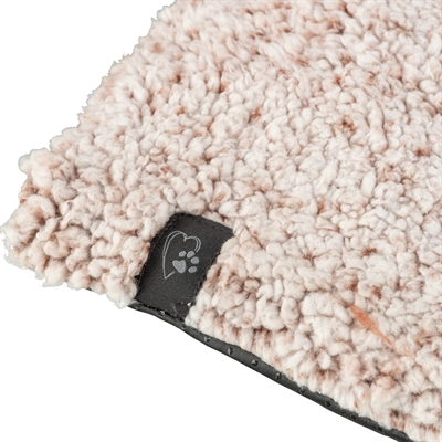 TRIXIE Ligmat Calida warmtereflecterend & zacht schapenvacht - wit/bruin - 140x85 cm