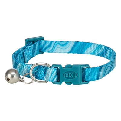 TRIXIE Halsband Kat Waves Assorti - Veiligheidssluiting en Belletje