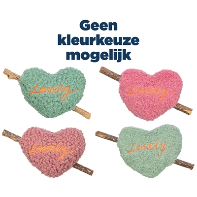 TRIXIE Kattenspeeltje Matatabi Hart Pluche 12×12 cm – Assorti