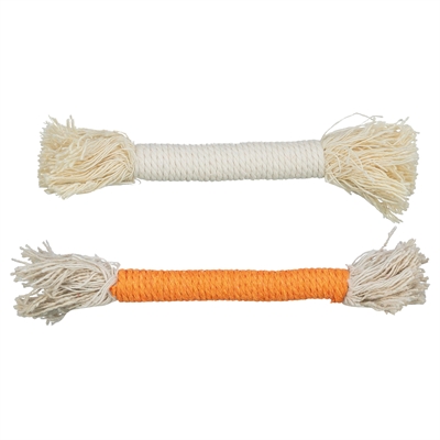 TRIXIE Speeltouw 15×2 CM – Assorti, Set van 2 met Franjes