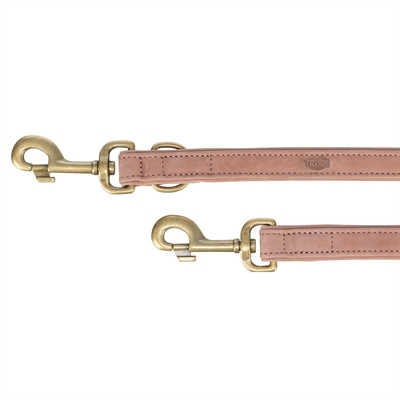 TRIXIE Hondenriem Pure Roze Leer S-M 200×1,5 cm – Verstelbaar