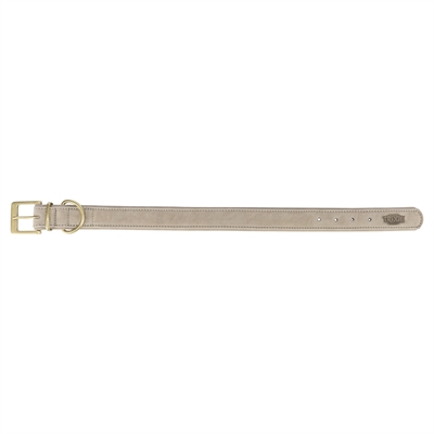TRIXIE hondenhalsband nubuckleer lichtgrijs L 47-44×4 cm